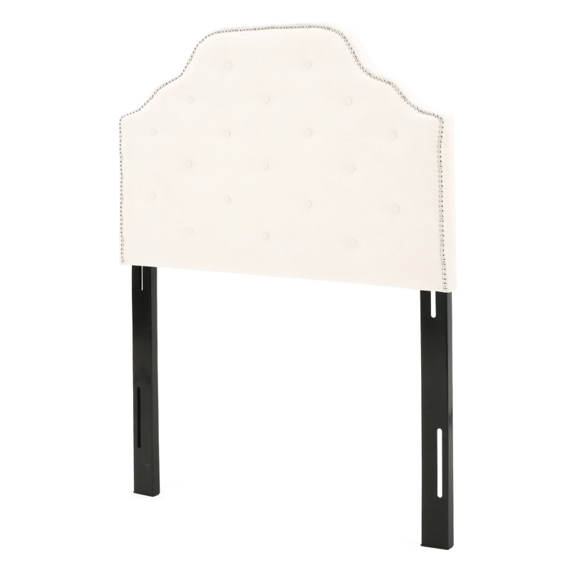 Contemporary Twin Headboard In Fabric With Button Detailing Enrapturing Tufting