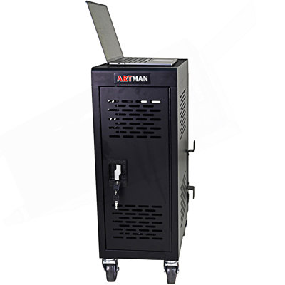 16-Compartment Removable Locking Charging Cabinet, Entryway Cabinet
