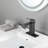 Waterfall Spout Bathroom Sink Single Handle Faucet With Pop-Up Drain (With Overflow)