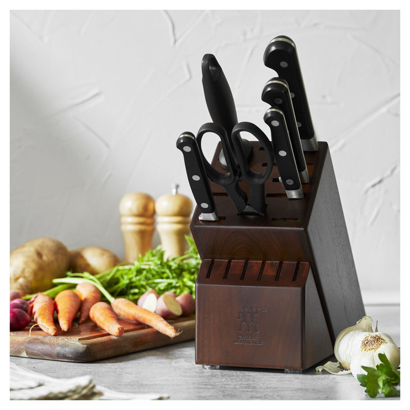 Zwilling Professional "S" 7-piece Knife Block Set, Walnut
