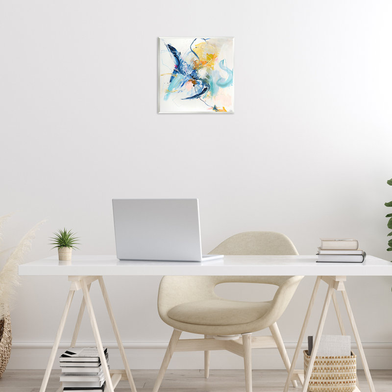 Plaque murale "Confident Blue Abstraction", design par Design Fabrikken