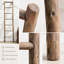 Échelle de couverture en bois massif 76 po, échelle de serviettes entièrement fabriquée à la main à 7 niveaux pour salle de bain, salon, chambre à coucher-2040682125
