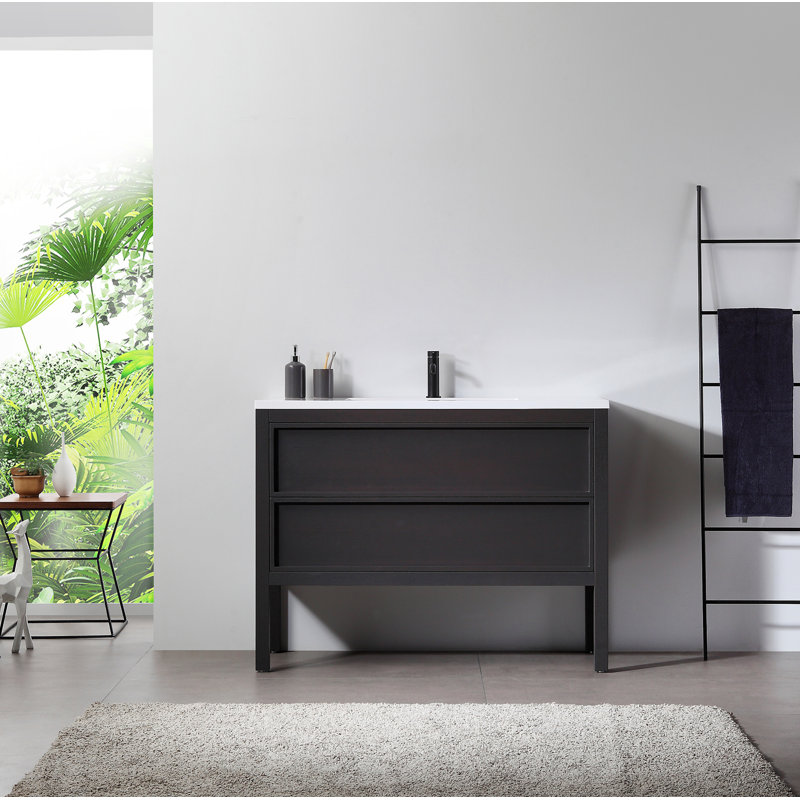 Meuble-lavabo de 48 po Gonzalo, Anthracite