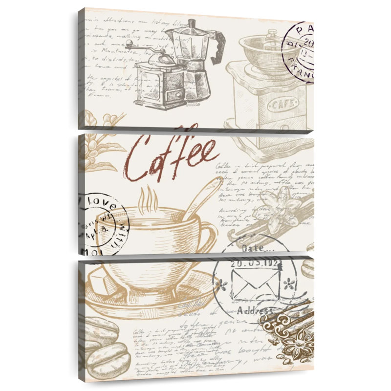 Café français rétro Yarlin, H 57 po x l 36 po