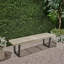 Banc d'extérieur en métal / bois massif-595878257