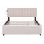 Lit plateforme tapissier grand avec lit gigogne simple Teddy Durable-276979940-276979963