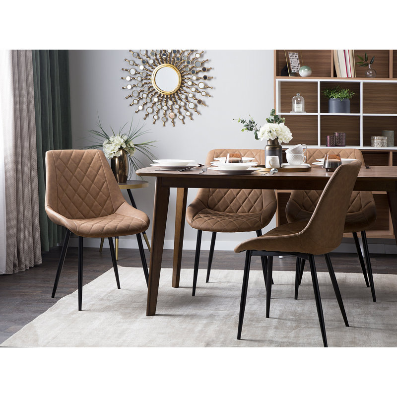 Rhett 39cm H Upholstered Side Chair, Golden Brown