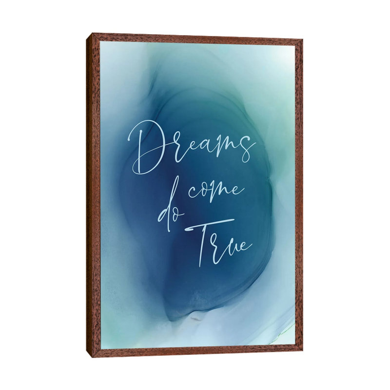 Dreams Do Come True by Stephanie Ryan - Print on Canvas, Classic Brown Wood Floater Framed, 66.04cm H x 45.72cm W x 3.81cm D