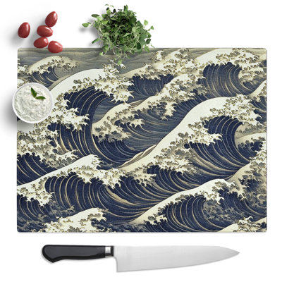 Wave Vol.5  Glass Chopping Board