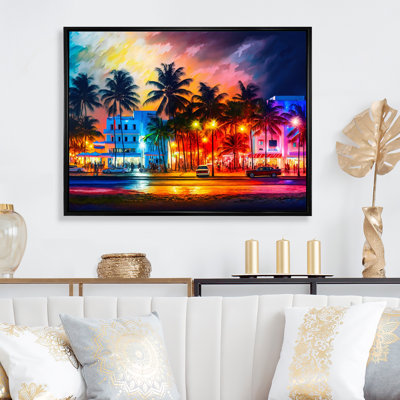 «Miami Beach Holidays I», reproduction sur toile