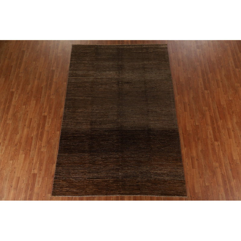 Tapis brun foncé Gabbeh 7 x 10