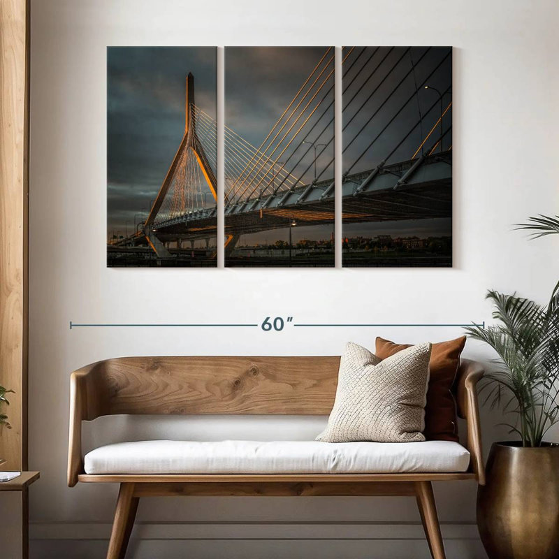 Lilie Stormy Leonard P Zakim Bridge, 32" H x 50" W