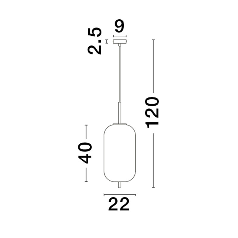 Veltri 1 - Light BRASS GOLD & SMOKEY Pendant