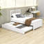 Lit plateforme simple en bois avec lit gigogne Mashonda-1918543303