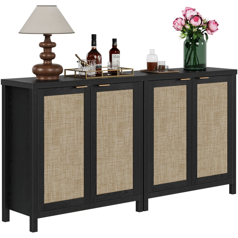 Safura 34.3'' Sideboard, 2, Black