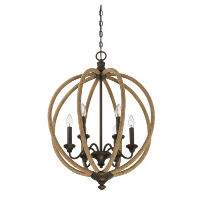 Lustre 6 lumières façon bougie Warwickshire