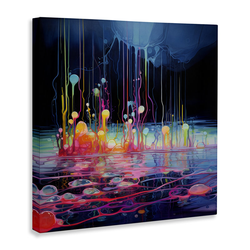 «Abstract Mystic Landscape» par Nuk Nalandro, H 17 po x l 17 po