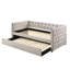 Lit de jour en tissu beige Romona avec couchette (ensemble complet)-1987669989-1987669991