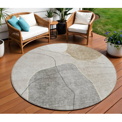 Tapis d'intérieur rond 8 po
