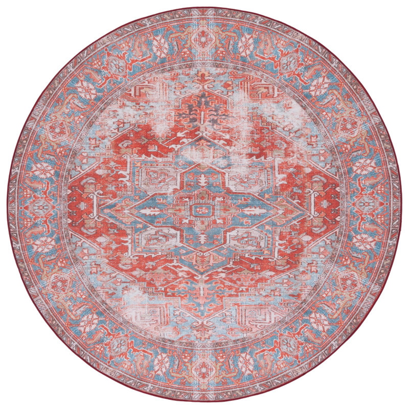 Tucson Performance Machine Washable Oriental Rug, Round 6'