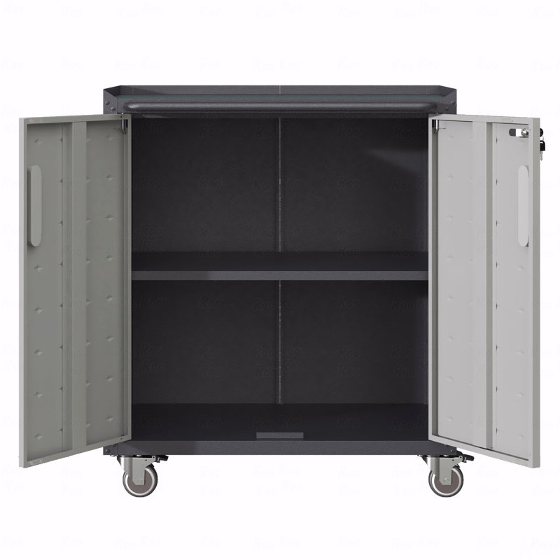 Armoire de rangement en métal robuste avec roulettes - Armoire de rangement pour outils robuste et durable