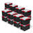 Sterilite 8.5 Gal Gasket Box, Stackable Storage Container w/ Lid, Black, 16 Pack