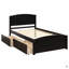 Lit plateforme simple avec deux tiroirs-401449463