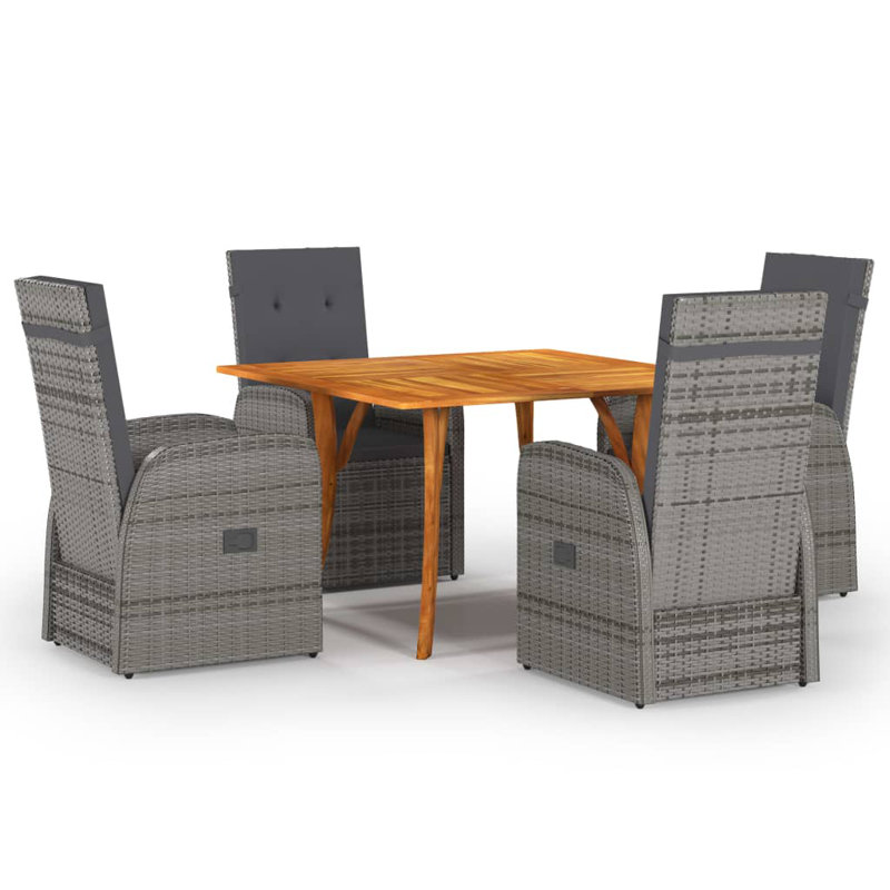 Solid Wood Patio Dining Set Table,