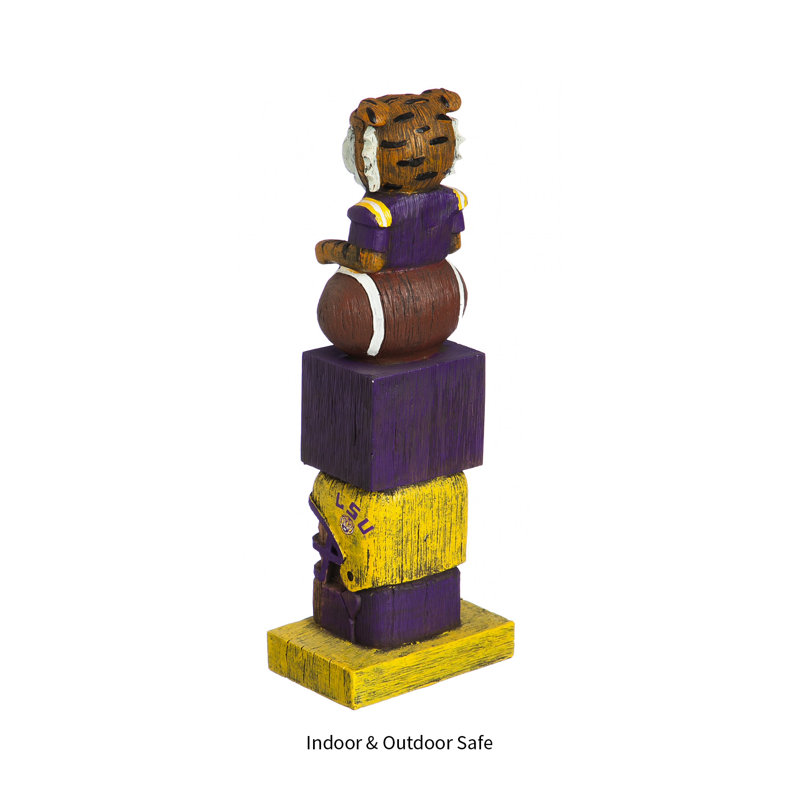 Statue mascotte Tiki Totem intérieur / extérieur 15 po NCAA, Louisiana State University