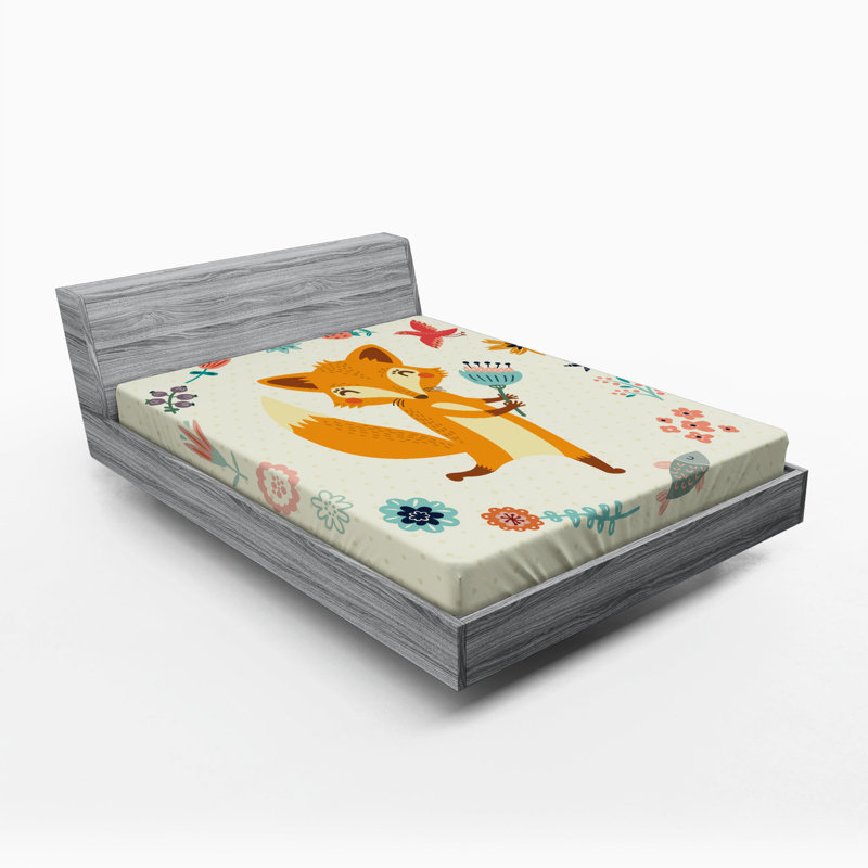 Cartoon Microfiber Fitted Sheet, Full Fitted Sheet