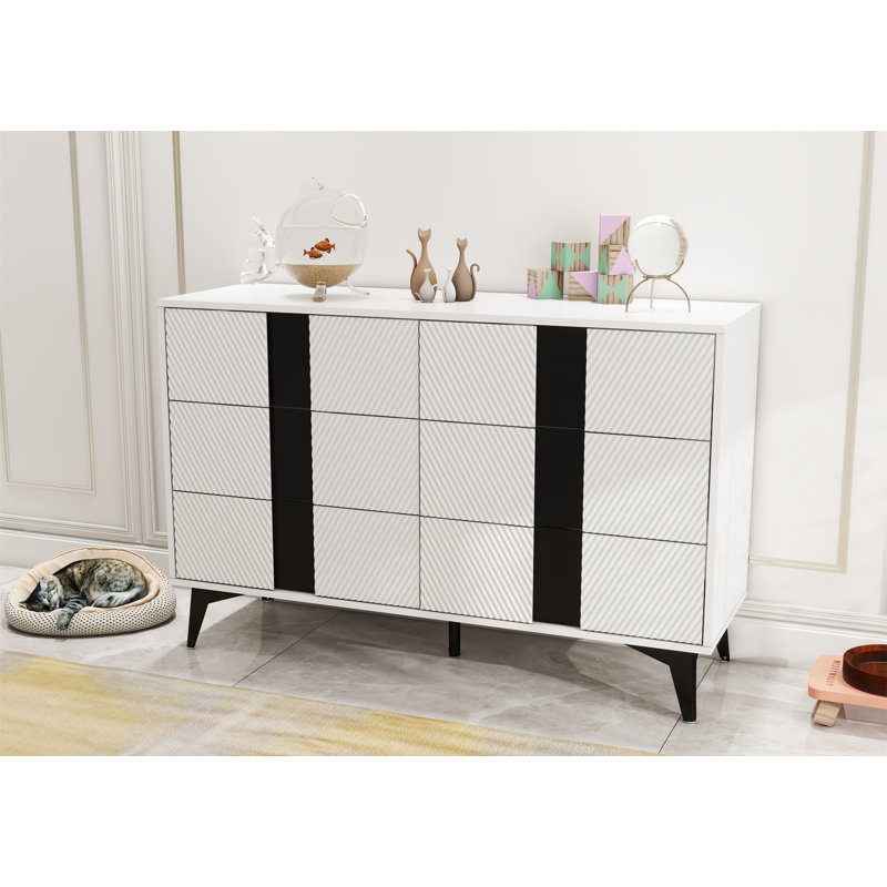 Commode 6 tiroirs Jahmaine