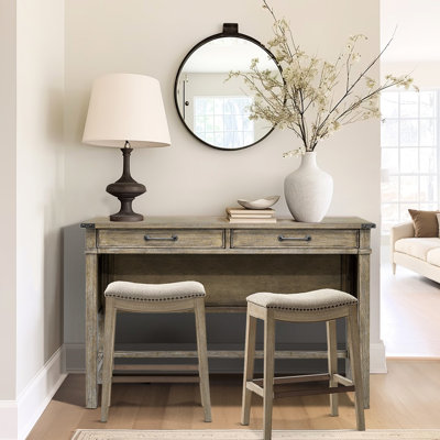 Solid Wood Occasional Table With Drawers - Reclaimed Natural Appearance, Functionality 2 Finish, Functional Storage, Details
