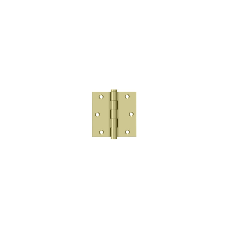 102'' x 102'' Butt Bearing Hinge, Unlacruered Brass