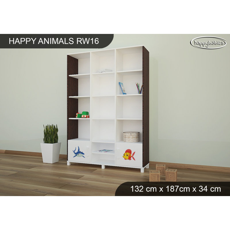 187cm H X 132cm W Kids Bookcase, Wenge Chestnut