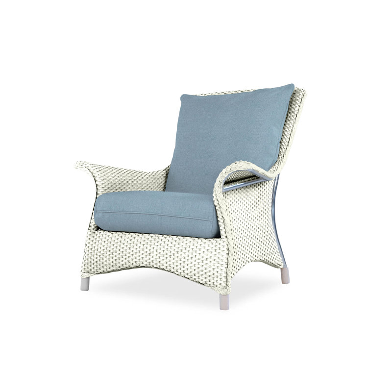 Mandalay Outdoor Lounge Chair, Ivory, Beach Natural