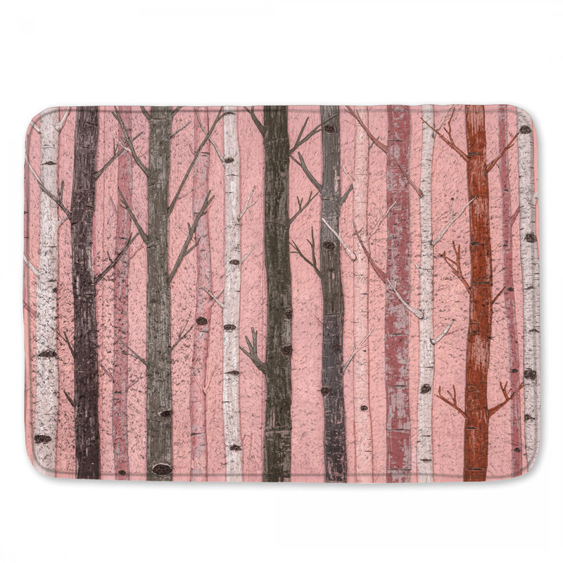 Tapis de bain Tall Birch Trees, L 24 po x L 17 po
