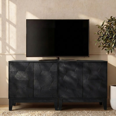 Iasiah 30.6"W Contemporary 2 - Door Storage Cabinet with Adjustable Shelves