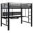 Ranier Black Full Workstation Loft Bed