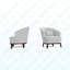 Fauteuil d'appoint rembourré Ava-1839218329