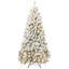 5 pi Arbre de Noël pin floqué éclairé-1718942303