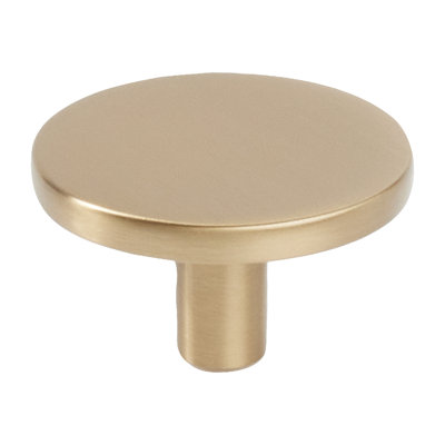 Emtek Arca Round Cabinet Knob 1.25", Satin Brass