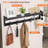 Wall Mounted Coat Rack With Shelf, Key Hooks And Mail Holder - Multi-Functional Entryway Organizer, Floating Shelf With Storage For Hats, Coats And Keys - Durable Solid Wood Construction-1399985643