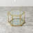 Glass Top Coffee Table With Gold Frame