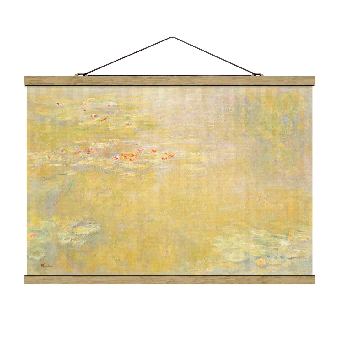 Stoffbild Wandbild Seerosenteich von Claude Monet