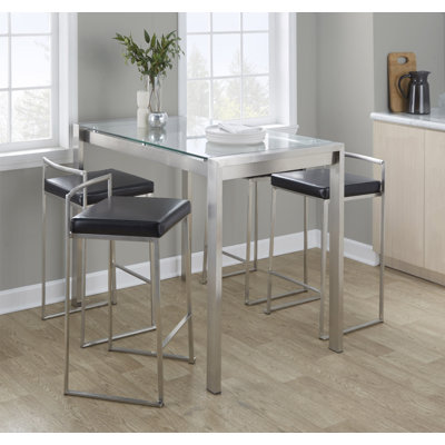 Ernestine Stackable Faux Leather Stool