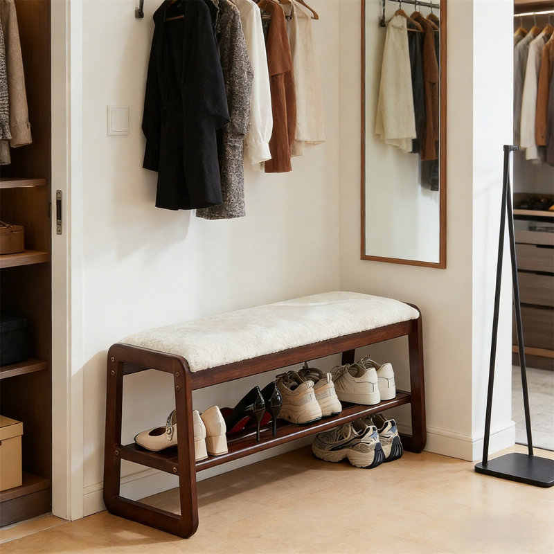 Premium Wooden Shoe Cabinet For Home, 39.4" H x 16.5" W x 14" D