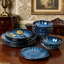 ALOFMO Flower Petal 12 Piece Stoneware Dinnerware Set, Service for 4