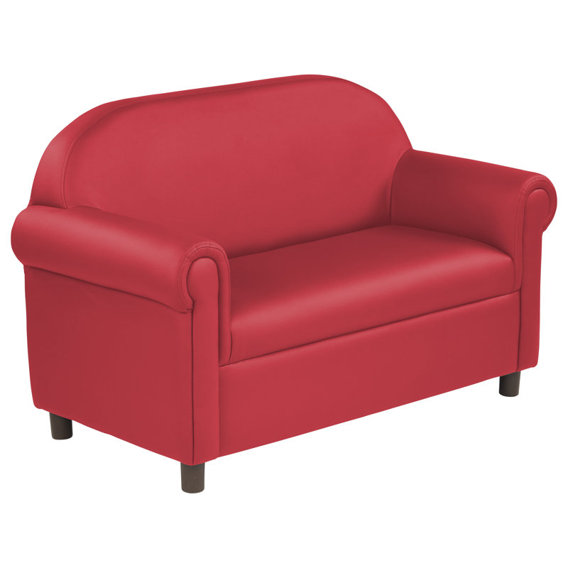 Little Lux Kids Club, 24" H x 39" W x 18" D, Red