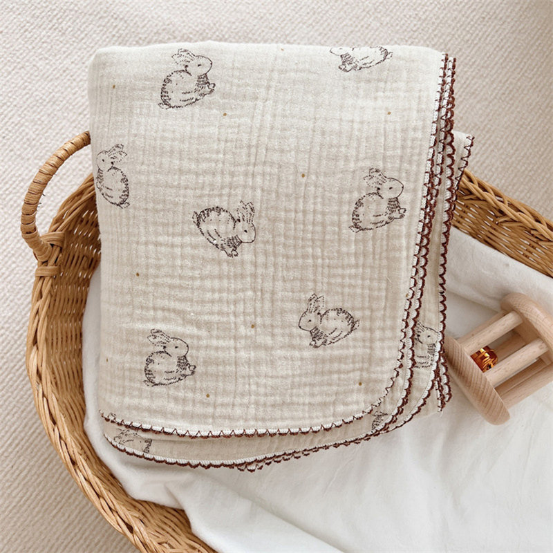 Couverture mignonne pour bébé en coton
