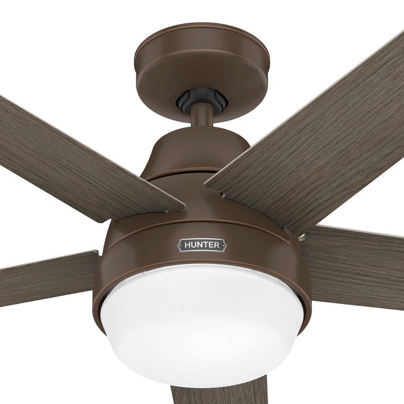 Hunter 60 inch Aerodyne Wi-Fi ENERGY STAR® Ceiling Fan with LED Light Kit and Handheld Remote